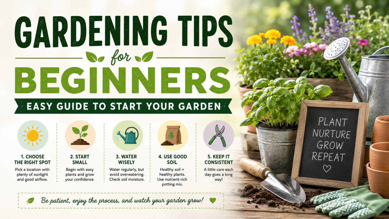 Gardening Tips for Beginners Easy Guide to Start Your Garden