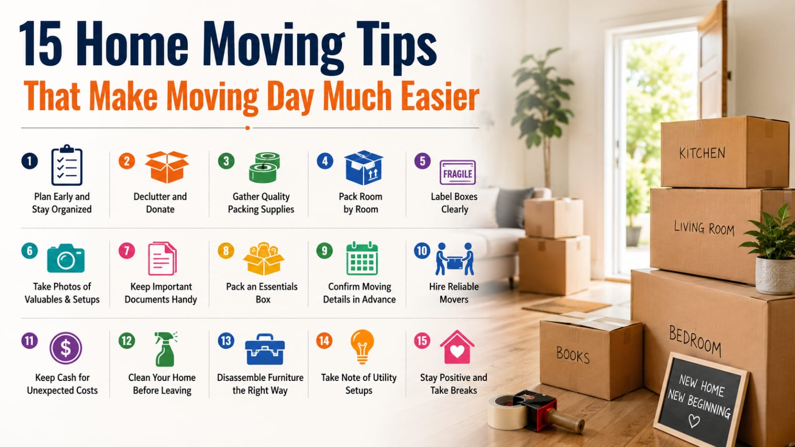15 Home Moving Tips That Make Moving Day Much Easier