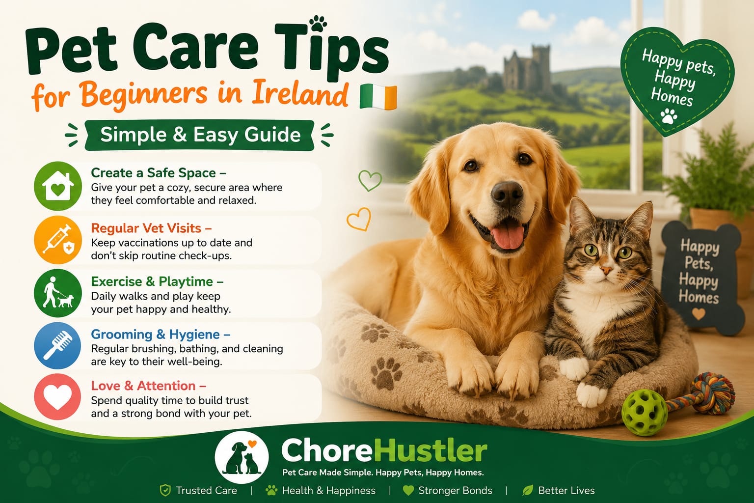 Pet Care Tips for Beginners in Ireland Simple and Easy Guide